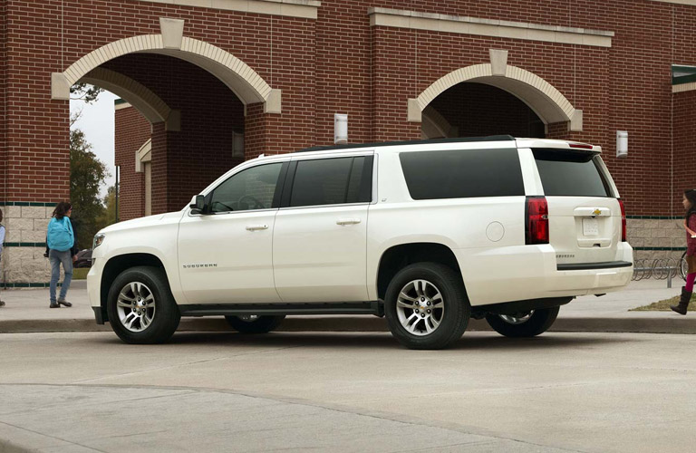 Side view of the 2016 Chevy Suburban 