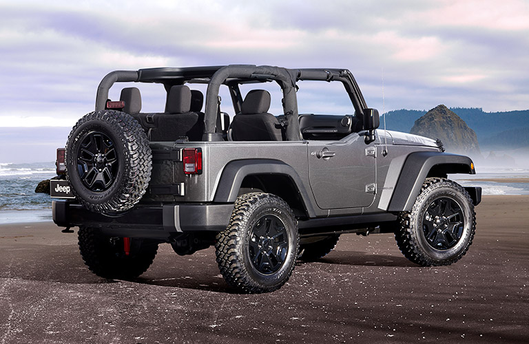 Back view of the 2017 Jeep Wrangler