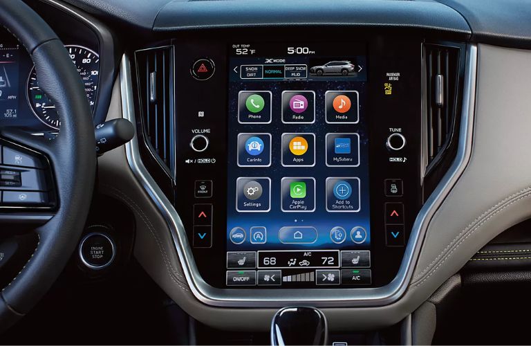 Touchscreen display of the 2024 Subaru Crosstrek