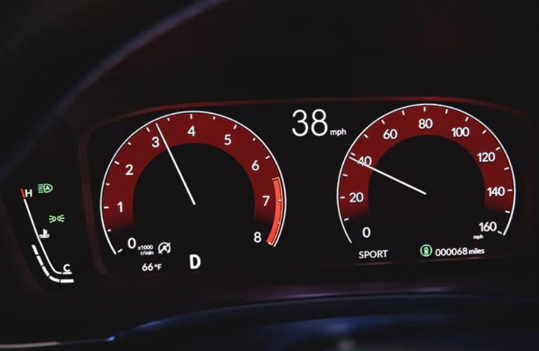 Speedometer in the 2023 Honda Civic